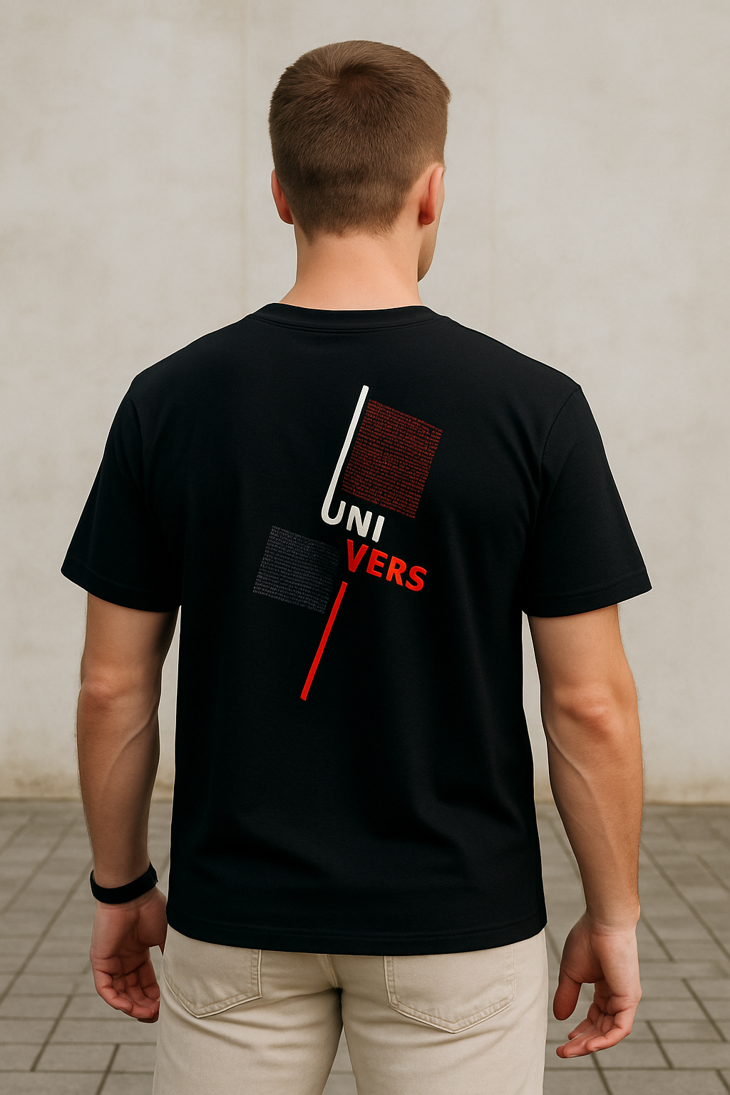 UNIVERS Graphic Tee 🔴⚫ by FITHAUSE