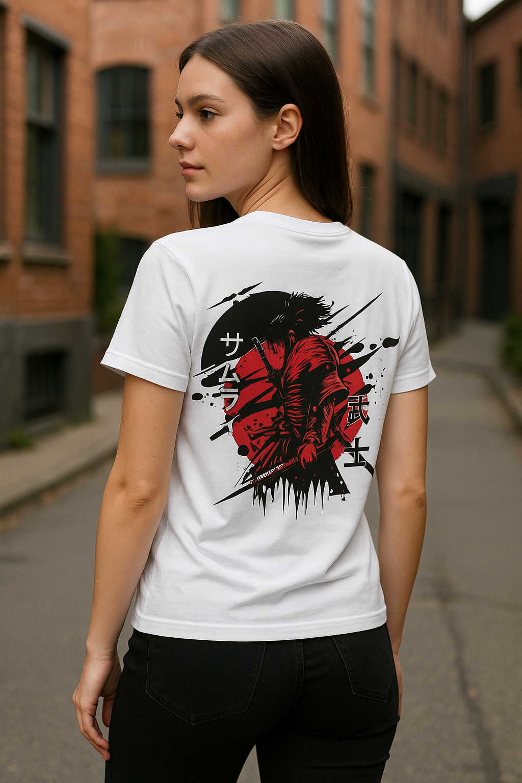 "Crimson Ronin" Samurai Graphic Tee – Fithause Street Warrior Edition 🔴⚔️
