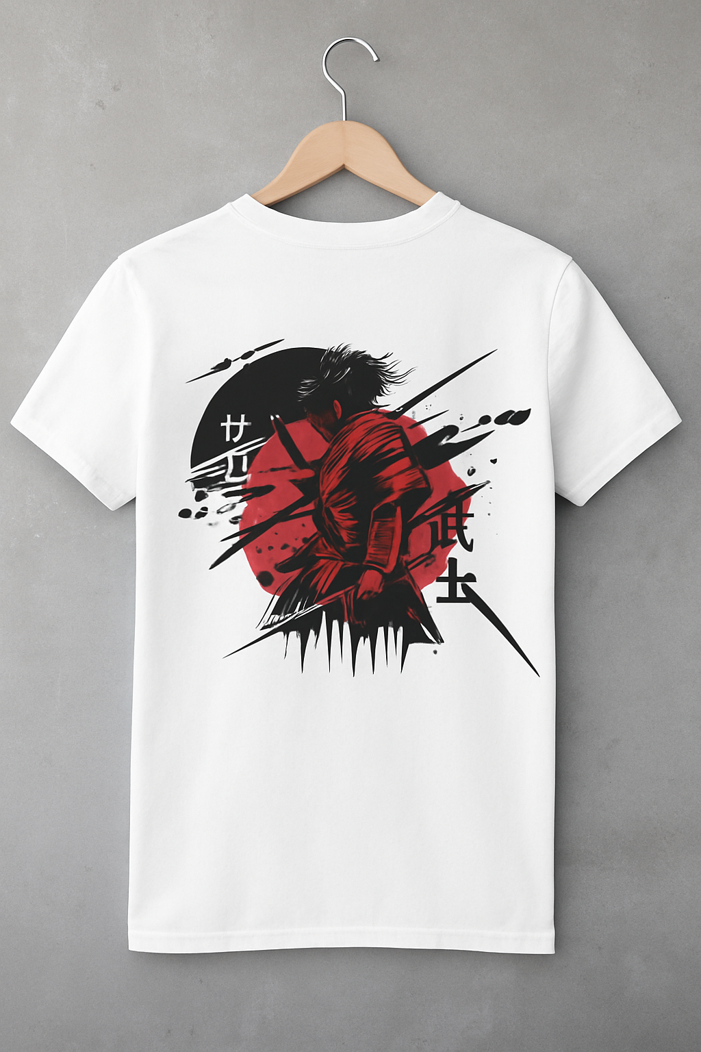"Crimson Ronin" Samurai Graphic Tee – Fithause Street Warrior Edition 🔴⚔️