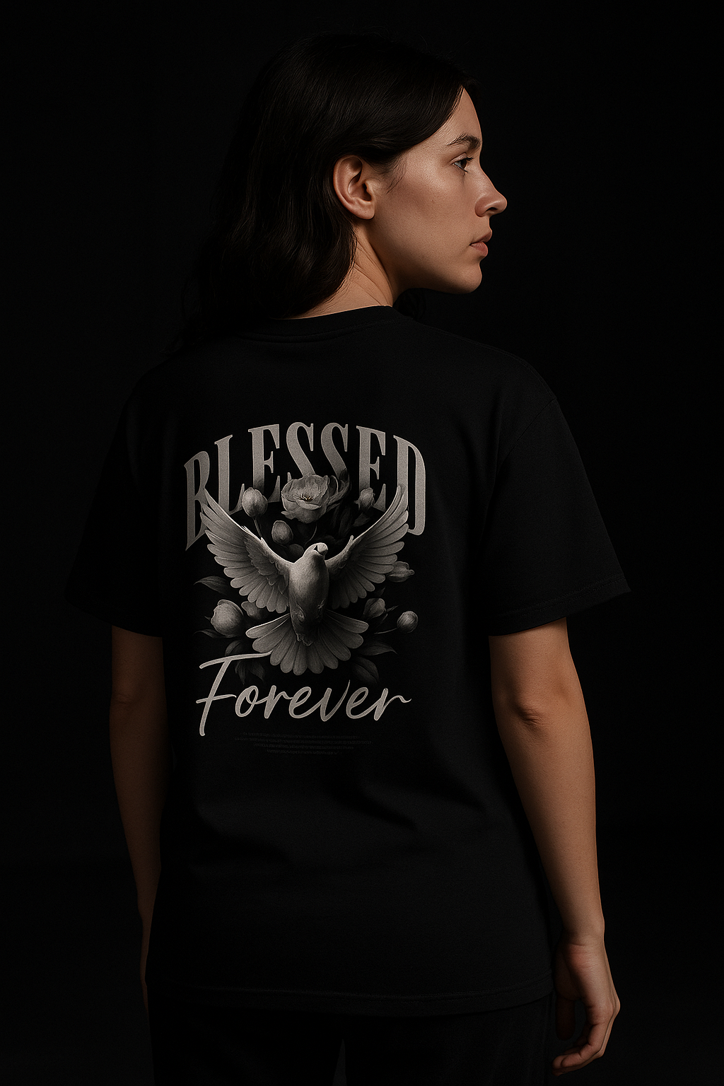 🕊️ "Forever Blessed" Oversized Tee – by FITHAUSE