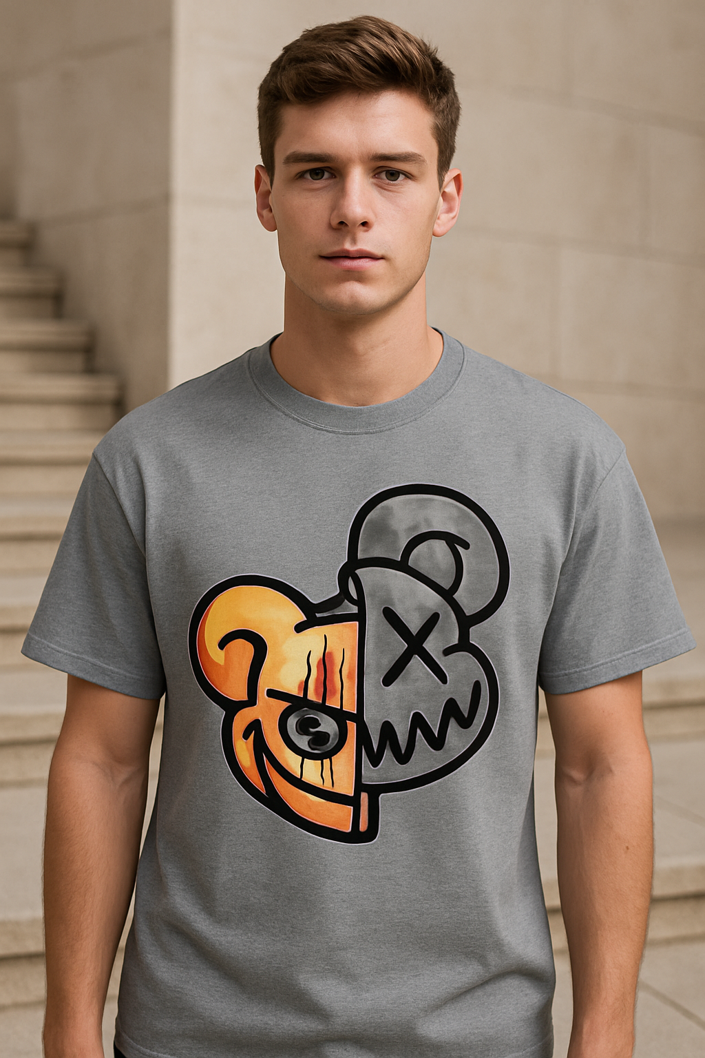 SPLIT VIBES Tee 🐼-fithause limited edition📛