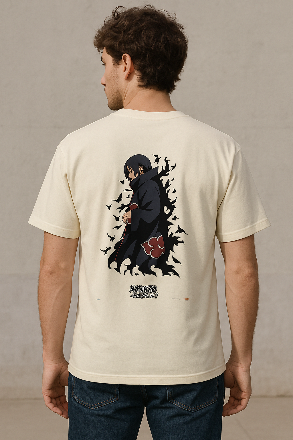 🔥 Itachi Uchiha Akatsuki T-Shirt – Naruto Shippuden Edition 👕🖤