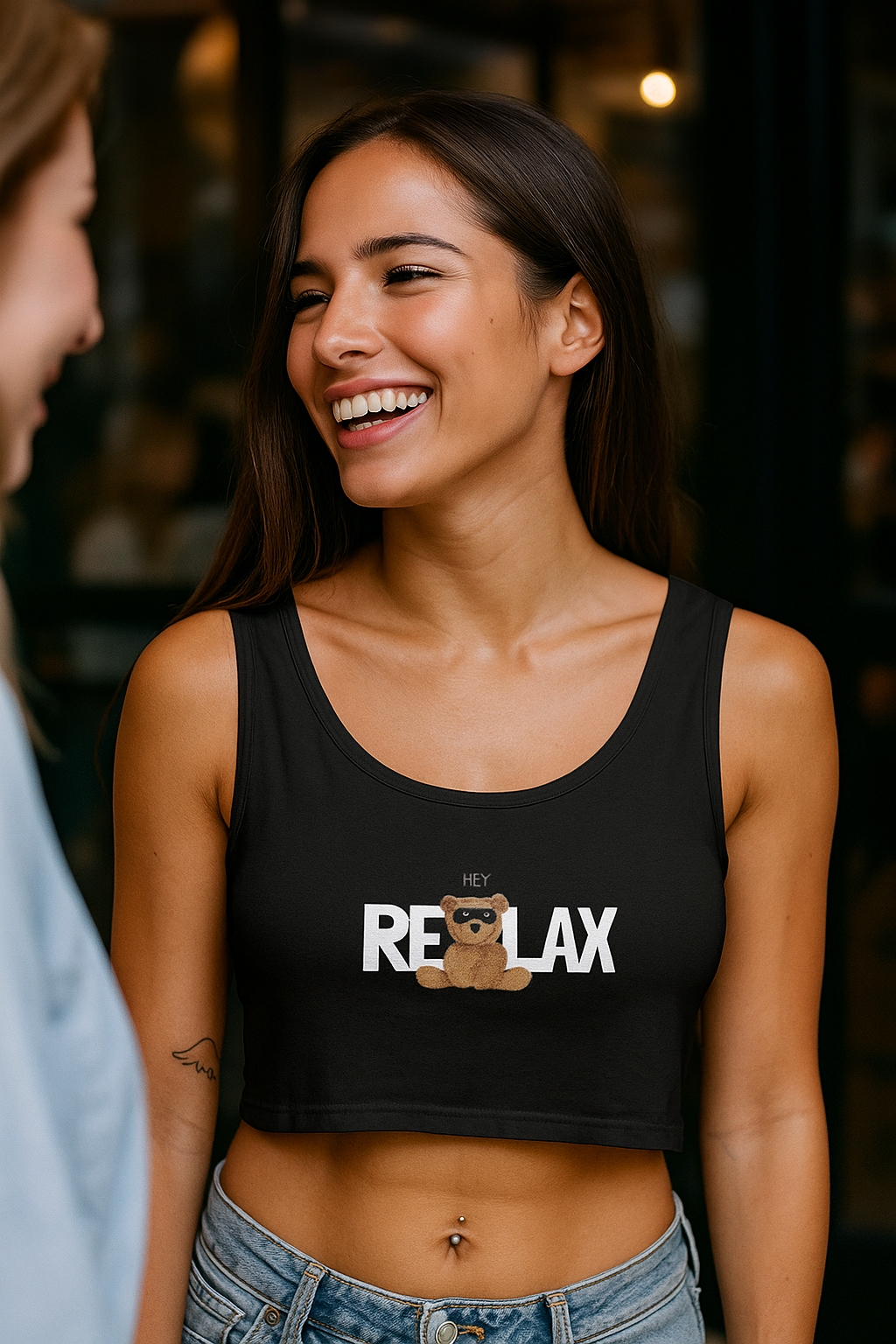 🧸 Chill Vibes Crop 🖤 | FitHause