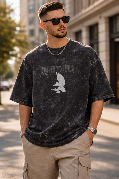 Acid Washed Oversized Tee