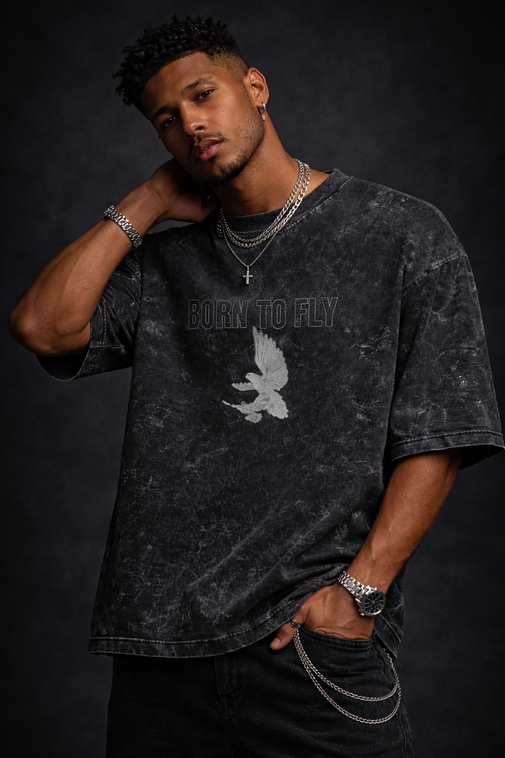 Acid Washed Oversized Tee
