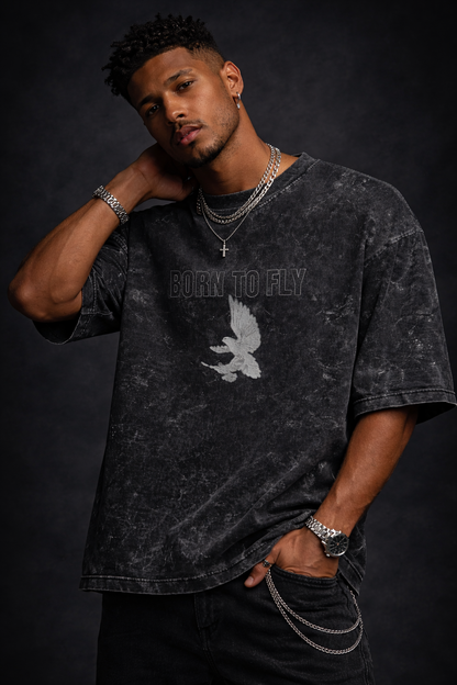 Acid Washed Oversized Tee